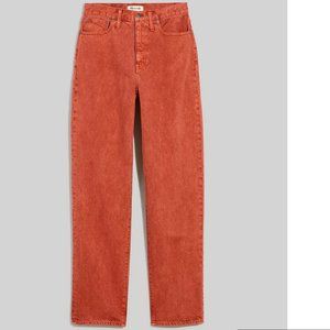 Madewell Baggy Straight Jeans Garment Dyed Size 32